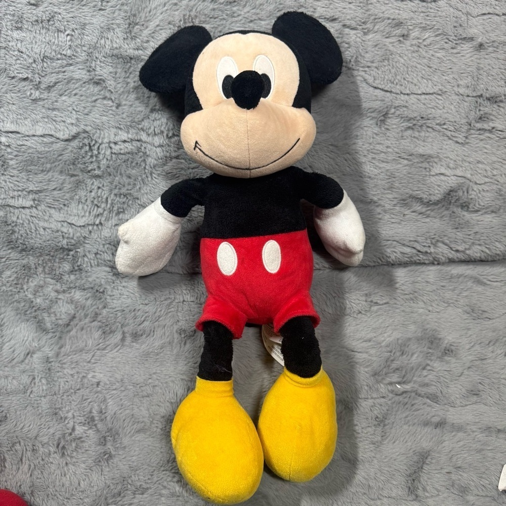 Disney Mickey Mouse Plush - Black, Red, Yellow